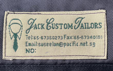 Load image into Gallery viewer, Jack Custom Tailors Mens Blue Long Sleeve Notch Lapel Two-Button Blazer No Size