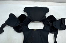 Load image into Gallery viewer, Vic Pro 450 Black Orange Ice Hockey Shoulder Pads Chest Protector Guard XL