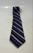 Load image into Gallery viewer, City Of London Mens Multicolor Striped Print Adjustable Pointed Tie