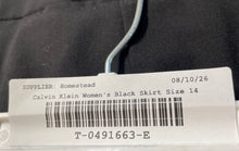 Load image into Gallery viewer, Calvin Klein Womens Black Knee Length Back Zip Straight & Pencil Skirt Size 14