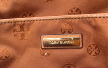 Load image into Gallery viewer, Authentic Tory Burch Womens Thea Brown Leather Zipper Mini Backpack Damaged