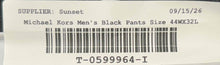 Load image into Gallery viewer, Michael Kors Mens Black Flat Front Straight Leg Dress Pants Size 44W X 32L