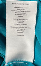 Load image into Gallery viewer, Michael Kors Womens Aqua Cold Shoulder Long Sleeve Blouse Top Size Medium