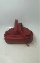 Load image into Gallery viewer, Tommy Hilfiger Womens Red Leather Adjustable Strap Top Handle Backpack