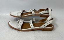 Load image into Gallery viewer, Franco Sarto Womens Madalaina White Leather Studded Gladiator Sandals Size 7.5M