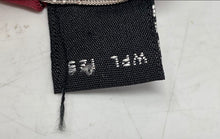 Load image into Gallery viewer, Christian Dior Mens Red Geometric Print Silk Track Bar Pointed Tie