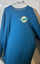 Load image into Gallery viewer, Nike Mens Blue NFL On Field Apparel Miami Dolphins Long Sleeve T-Shirt Size 3XL
