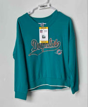Load image into Gallery viewer, NFL Team Apparel Mens Aquamarine Miami Dolphins Pullover Sweatshirt Sz M W/ Tags