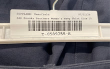 Load image into Gallery viewer, 346 Brooks Brothers Womens Navy Blue Flat Front Regular Fit Mini Skirt Size 10