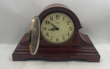 Load image into Gallery viewer, Hermle Model No. C22915-N9Q Barrister Style Brown Wooden Mantle Clock Not Tested