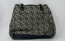 Load image into Gallery viewer, Tommy Hilfiger Womens Black Inner Pockets Double Handle Shoulder Handbag