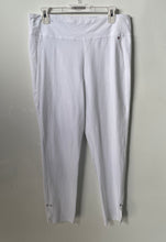 Load image into Gallery viewer, Tommy Hilfiger Womens White Flat Front Straight Leg Pull-On Ankle Pants Size L