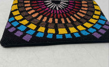 Load image into Gallery viewer, Unbranded Womens Multicolor Beaded Zip Top Evening Clutch Bag No Strap