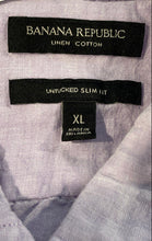 Load image into Gallery viewer, Banana Republic Mens Purple Untucked Slim Fit Collared Button-Up Shirt Size XL