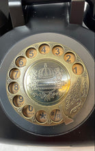 Load image into Gallery viewer, Antique Black Classical 1921 Rotary Dial Series Telephone Not Tested