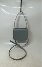 Load image into Gallery viewer, Zara Womens Light Blue Leather Adjustable Strap Flap Over Lined Crossbody Bag