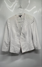 Load image into Gallery viewer, Express Womens Off White Long Sleeve Lined Open Front Blazer Jacket Size 12