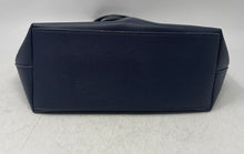 Load image into Gallery viewer, Tommy Hilfiger Womens Blue Inner Pockets Double Handle Shoulder Handbag