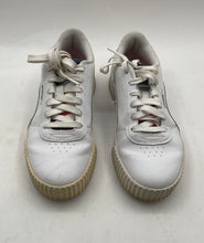 Load image into Gallery viewer, Puma Womens Carina 384743-01 White Pink Low Top Lace-Up Sneaker Shoes Size 8
