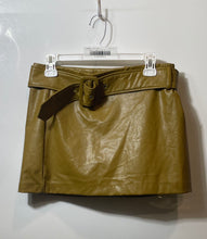 Load image into Gallery viewer, Forever 21 Womens Brown Belted Pull On Flat Front Elastic Waist Mini Skirt Sz L