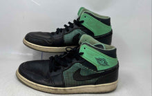Load image into Gallery viewer, Nike Mens Air Jordan 1 Retro '89 Black Green Lace-Up Sneaker Shoes Size 13