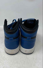 Load image into Gallery viewer, Nike Kids Air Jordan 1 Retro High OG Blue Black Lace-Up Sneaker Shoes Size 7Y