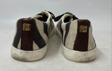 Load image into Gallery viewer, Lauren By Ralph Lauren Womens Jaycee Brown Zebra Print Sneaker Shoes Size 8.5B