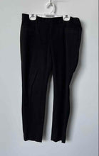 Load image into Gallery viewer, Banana Republic Womens Black Salon Fit Flat Front Straight Leg Ankle Pants Sz 2