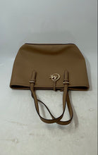 Load image into Gallery viewer, Michael Kors Womens Brown Jet Set Saffiano Zipper Inner Pocket Tote Handbag