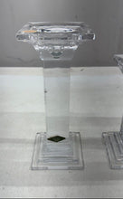 Load image into Gallery viewer, Set Of 3 Pieces Shannon Crystal Home Decorative Pillar Candle Holders