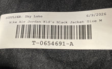Load image into Gallery viewer, Nike Boys Air Jordan Jumpman Black Long Sleeve Full-Zip Track Jacket Size Medium
