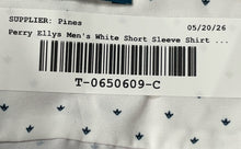 Load image into Gallery viewer, Perry Ellis Mens White Short Sleeve Slim Fit Stretch Button-Up Shirt Size XXL