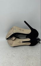 Load image into Gallery viewer, Jessica Simpson Womens Black Stiletto Heel Back Zip Strappy Sandals Size 7M