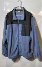 Load image into Gallery viewer, Columbia Mens Light Blue Colorblock Plush Full-Zip Fleece Jacket Size XXL
