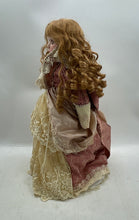 Load image into Gallery viewer, Victorian Style Curly Red Hair Lace Dress Collection Porcelain Doll