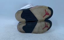 Load image into Gallery viewer, Nike Kids Air Jordan 5 Retro 440890-102 White Black Sneaker Shoes Size 9C