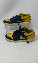 Load image into Gallery viewer, Nike Kids Air Jordan 1 Low 553560-072 Yellow Black Lace-Up Sneaker Shoes Size 7Y