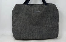 Load image into Gallery viewer, Kenneth Cole Reaction Womens Gray Black Herringbone Double Handle Tote Handbag