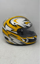 Load image into Gallery viewer, KBC Moto-Designer Black White And Yellow Full-Face Motorcycle Helmet