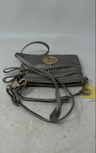 Load image into Gallery viewer, Giani Bernini Womens Silver-Tone Leather Adjustable Strap Crossbody Bag w/ Tags