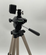 Load image into Gallery viewer, Unbranded Silver-Tone Black Adjustable Portable Camera Tripod