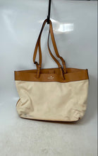 Load image into Gallery viewer, Kate Spade Womens Tessa Beige Brown Canvas Leather Trim Double Handle Tote Bag