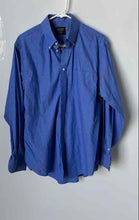 Load image into Gallery viewer, Nordstrom Mens Blue Long Sleeve Non-Iron Classic Fit Dress Shirt Size 15.5