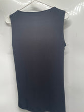 Load image into Gallery viewer, New York & Company Womens Black Draped Cowl Neck Blouse Top Size Small
