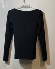 Load image into Gallery viewer, Gap Womens Black Modern Fit Long Sleeve Boat Neck Pullover T-Shirt Size XS
