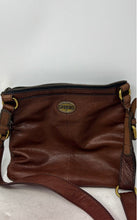 Load image into Gallery viewer, Fossil Womens Explorer Brown Leather Adjustable Strap Zip Top Crossbody Bag