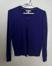 Load image into Gallery viewer, Banana Republic Womens Purple Jewel Button Front Cardigan Sweater Size M