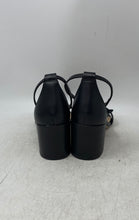 Load image into Gallery viewer, Aldo Womens Black Leather Open Toe Block Heel Ankle Strap Sandals Size 7.5