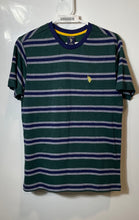 Load image into Gallery viewer, U.S. Polo Assn Mens Multicolor Striped Cotton Short Sleeve Pullover T-Shirt Sz S