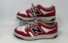 Load image into Gallery viewer, New Balance Unisex 480 BB480LRE White Red Lace-Up Sneaker Shoes Size W7-M5.5D